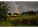 Scenic golf course view featuring a rainbow over manicured lawns and palm trees at 8566 Sw 83Rd Loop, Ocala, FL 34481