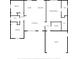 Detailed floor plan showcasing layout of bedrooms, kitchen, living room, and garage at 13741 Sw 81St Cir, Ocala, FL 34473