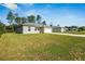 Single-story home with a two-car garage and a well-maintained lawn on a sunny day at 15212 Sw 27Th Ct, Ocala, FL 34473