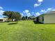 Expansive backyard with lush green lawn, mature trees, landscaping, and a serene outdoor ambiance for relaxation at 15822 Sw 16Th Avenue Rd, Ocala, FL 34473