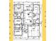Detailed floor plan featuring bedrooms, bathrooms, kitchen, garage, and other living spaces at 15822 Sw 16Th Avenue Rd, Ocala, FL 34473