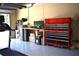 Well-organized garage featuring a professional tool storage system and workspace at 2201 Ne 45Th St, Ocala, FL 34479