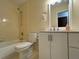 Bathroom with shower and updated vanity at 3525 E Fort King St # 145, Ocala, FL 34470