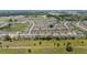 Wide aerial view of the community showcasing the neighborhood layout and surrounding landscape at 4340 Nw 56Th Ct, Ocala, FL 34482