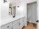 Bright bathroom features a walk-in closet, gold-trimmed mirror and modern sink at 5388 Nw 9Th St, Ocala, FL 34482