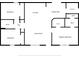 Simplified floor plan showing the layout of rooms including bedrooms, kitchen, living room, and baths at 5400 Nw 9Th St, Ocala, FL 34482