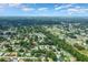 Wide aerial shot of a residential area with green spaces, tree canopies, and single-Gathering homes at 8973 Sw 104Th Pl, Ocala, FL 34481