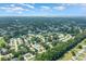 Expansive aerial perspective of a community dotted with houses amidst a sea of lush green trees at 8973 Sw 104Th Pl, Ocala, FL 34481