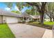 Spacious driveway leading to a well-maintained single-story home with an attached garage at 9367 Sw 83Rd Ave # C, Ocala, FL 34481
