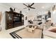 Bright living room with a decorative hutch and an adjacent dining area at 9634 Sw 67Th St, Ocala, FL 34481