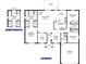 Layout showcasing open living spaces, including a spacious kitchen and Primary bath at 180 Willow Rd, Ocala, FL 34472