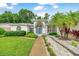 Inviting front entrance with a landscaped walkway, adding to the curb appeal of this lovely home at 3769 Grove View Ln, Port Orange, FL 32129