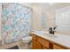Well-maintained bathroom featuring a shower and a vanity at 4360 Se 106Th St, Belleview, FL 34420