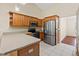 Kitchen with stainless appliances and countertop at 4360 Se 106Th St, Belleview, FL 34420