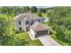 Aerial view showcasing the home's layout, lush landscaping, and large backyard at 4602 Se 28Th St, Ocala, FL 34480