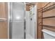 Bathroom includes glass enclosed shower with built in shelving and storage at 4602 Se 28Th St, Ocala, FL 34480