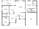 Detailed floor plan showcasing the layout of the home with room dimensions at 4661 Sw Gardenia Ct, Dunnellon, FL 34431