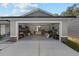 Large garage with plenty of room for storage and home projects at 4661 Sw Gardenia Ct, Dunnellon, FL 34431