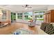 Bright sunroom featuring large windows with backyard views and comfortable seating at 8677 Sw 95Th Ln # A, Ocala, FL 34481