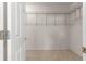 Open walk-in closet with carpet and metal wire shelving and a white door at 9415 Se 125Th St, Summerfield, FL 34491