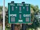 View of the digital scoreboard at the softball field at 9706 Sw 92Nd Place Rd, Ocala, FL 34481