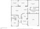 Detailed floor plan showcasing layout, room dimensions, and screened patio at 9710 Sw 96Th St, Ocala, FL 34481