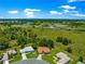 Expansive aerial view of neighborhood with large green spaces and blue sky at 13835 Se 85Th Cir, Summerfield, FL 34491