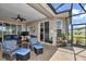 Relaxing screened patio with comfortable seating and tranquil outdoor views at 1443 Sw 161St St, Ocala, FL 34473