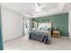 Charming bedroom with tray ceiling, cozy decor, and a serene ambiance at 1751 Brandenburg Ct, The Villages, FL 32163
