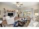 Cozy living room with wood floors, comfortable seating, and natural light at 3948 Se 4Th Ter, Ocala, FL 34480