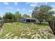 Large backyard showcasing lawn, a screened porch and fencing on a sunny day at 5500 Se 2Nd Pl, Ocala, FL 34480