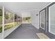 Screened back porch featuring privacy and an exterior door at 5500 Se 2Nd Pl, Ocala, FL 34480