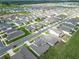 Wide angle aerial view of a planned community with manicured lawns and streets at 7067 Sw 60Th Ln, Ocala, FL 34474