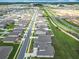 Panoramic aerial of new residential community near highway and green spaces at 7067 Sw 60Th Ln, Ocala, FL 34474