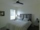 Cozy bedroom with neutral decor, featuring a comfortable bed and a window for natural light at 80 Hickory Course Loop, Ocala, FL 34472