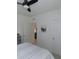 Bedroom with white walls, gray accents, and view of an open doorway at 80 Hickory Course Loop, Ocala, FL 34472