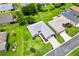 Aerial view showcases lush landscaping and long driveway of this meticulously maintained single-story home at 12178 Se 174Th Pl, Summerfield, FL 34491