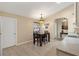 Cozy dining area featuring a wooden table, perfect for Gathering meals at 12178 Se 174Th Pl, Summerfield, FL 34491