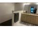 Bathroom featuring walk-in shower and double sink vanity with granite countertop at 1245 Nw 73Rd Ter, Ocala, FL 34482