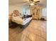 This bedroom features neutral paint, a ceiling fan and tile floors at 13506 Sw 43Rd Cir, Ocala, FL 34473