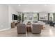 Spacious living room features a large white sofa, two accent chairs, and lots of natural light at 155 Marion Oaks Pass, Ocala, FL 34473