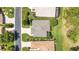 Aerial view of the property, highlighting the landscaped yard and surrounding neighborhood at 16023 Sw 14Th Avenue Rd, Ocala, FL 34473