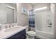 Well-lit bathroom featuring a shower-tub combination and modern vanity with ample counter space at 4474 Nw 53Rd Ave Rd, Ocala, FL 34480