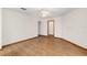 Bedroom featuring wood floors and a ceiling fan at 8959 Sw 96Th Ln # A, Ocala, FL 34481