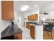 Spacious kitchen with bar seating and access to the living area at 9746 Sw 89Th Loop, Ocala, FL 34481