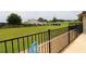 Spacious backyard featuring lush greenery, black fencing, and serene views at 1829 Nw 85Th Loop, Ocala, FL 34475