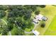 Stunning aerial view highlighting the home's sprawling layout, private pool, and beautifully landscaped grounds at 3440 Sw 66Th St, Ocala, FL 34476