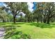Scenic landscape featuring a vast grassy field, framed by mature oak trees adorned with Spanish moss at 3440 Sw 66Th St, Ocala, FL 34476
