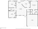 Detailed floor plan showcasing the layout with dimensions of bedrooms, living spaces, and garage at 4325 Se 60Th St, Ocala, FL 34480