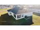 Backyard aerial view highlighting the screened patio and grill setup, ideal for outdoor living and entertaining at 4955 Se 89Th Place Rd, Ocala, FL 34480